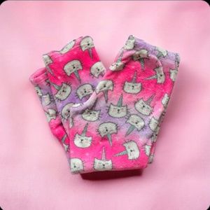 Pink and Purple Uni-Kitty Pajamas Pants | Size Large
